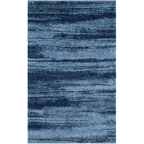 SAFAVIEH Retro Chantel Abstract Area Rug, Light Blue/Blue, 2'6" x 4'