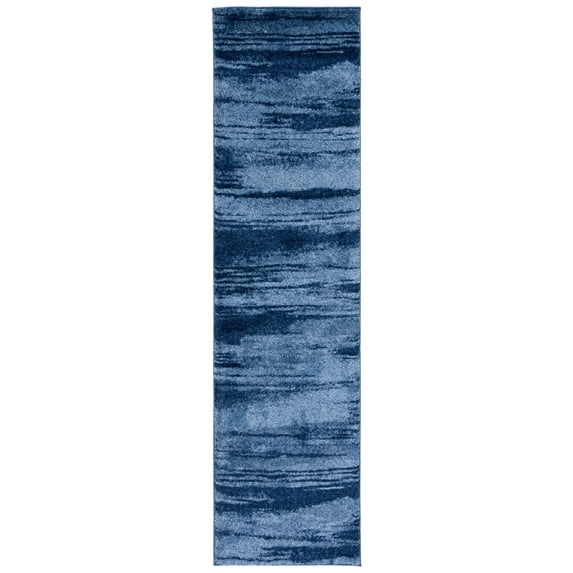 SAFAVIEH Retro Chantel Abstract Runner Rug, Light Blue/Blue, 2'3" x 17'
