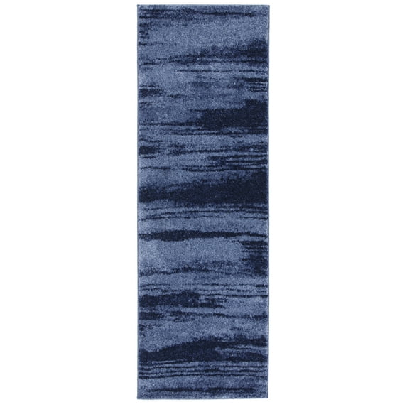 SAFAVIEH Retro Chantel Abstract Runner Rug, Light Blue/Blue, 2'3" x 5'