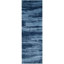 SAFAVIEH Retro Chantel Abstract Runner Rug, Light Blue/Blue, 2'3" x 7'