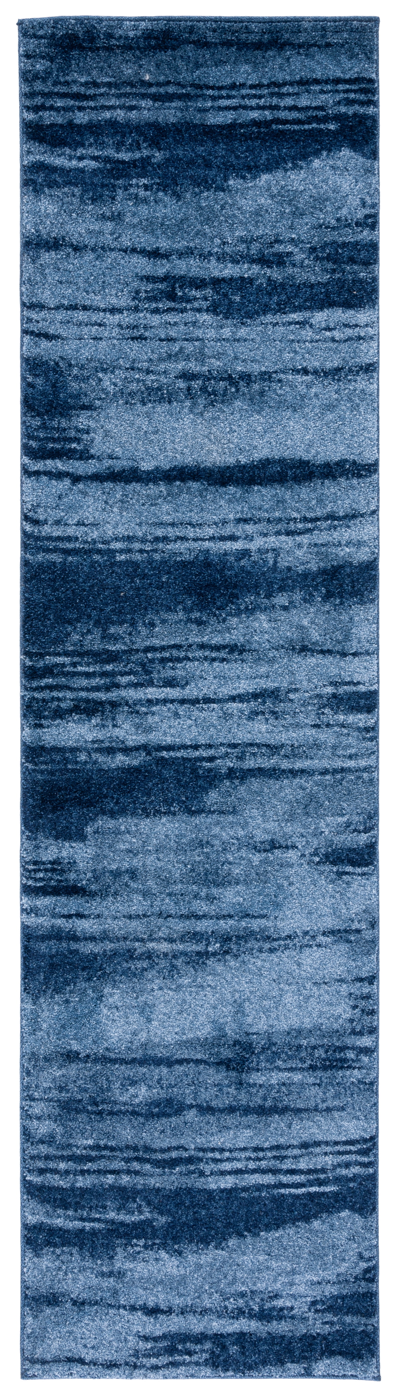 SAFAVIEH Retro Chantel Abstract Runner Rug, Light Blue/Blue, 2'3" x 9'