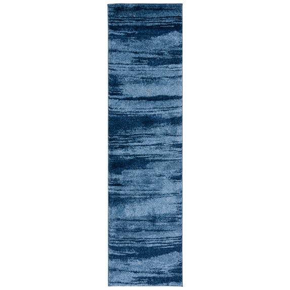 SAFAVIEH Retro Chantel Abstract Runner Rug, Light Blue/Blue, 2'3" x 9'
