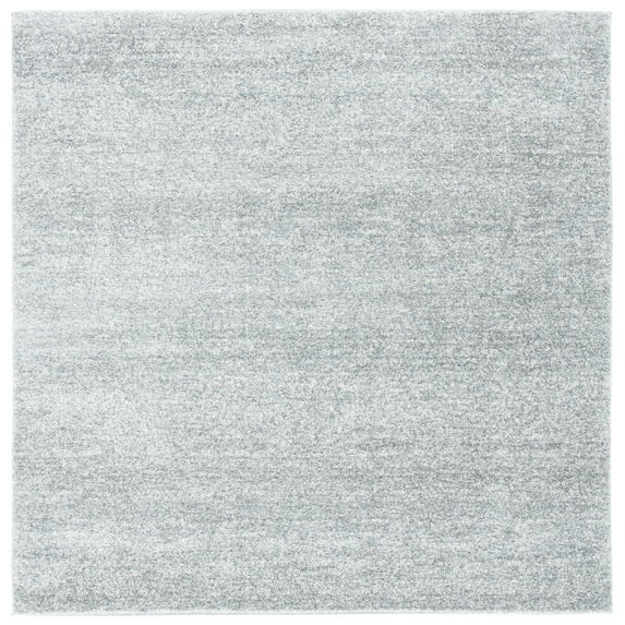 SAFAVIEH Retro Cletus Solid Area Rug, Grey/Beige, 6'7" x 6'7" Square