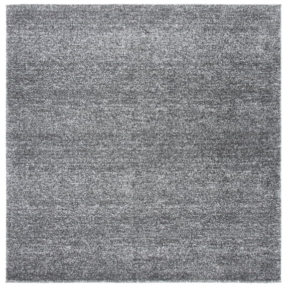 SAFAVIEH Retro Cletus Solid Area Rug, Grey/Ivory, 6'7" x 6'7" Square