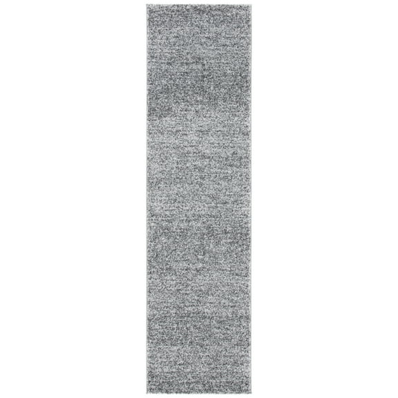 SAFAVIEH Retro Cletus Solid Runner Rug, Dark Grey/Light Grey, 2'2" x 8'