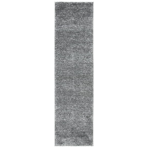 SAFAVIEH Retro Cletus Solid Runner Rug, Grey/Ivory, 2'2" x 8'