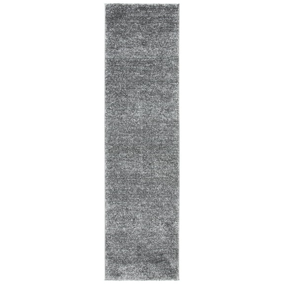SAFAVIEH Retro Cletus Solid Runner Rug, Grey/Ivory, 2'2" x 8'