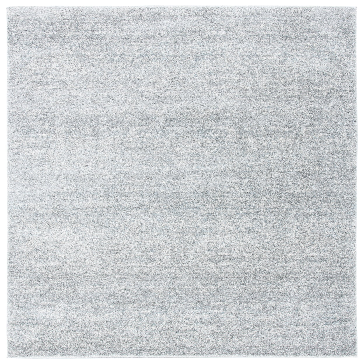 Abstract Elegance 6'7" Square Gray Synthetic Area Rug