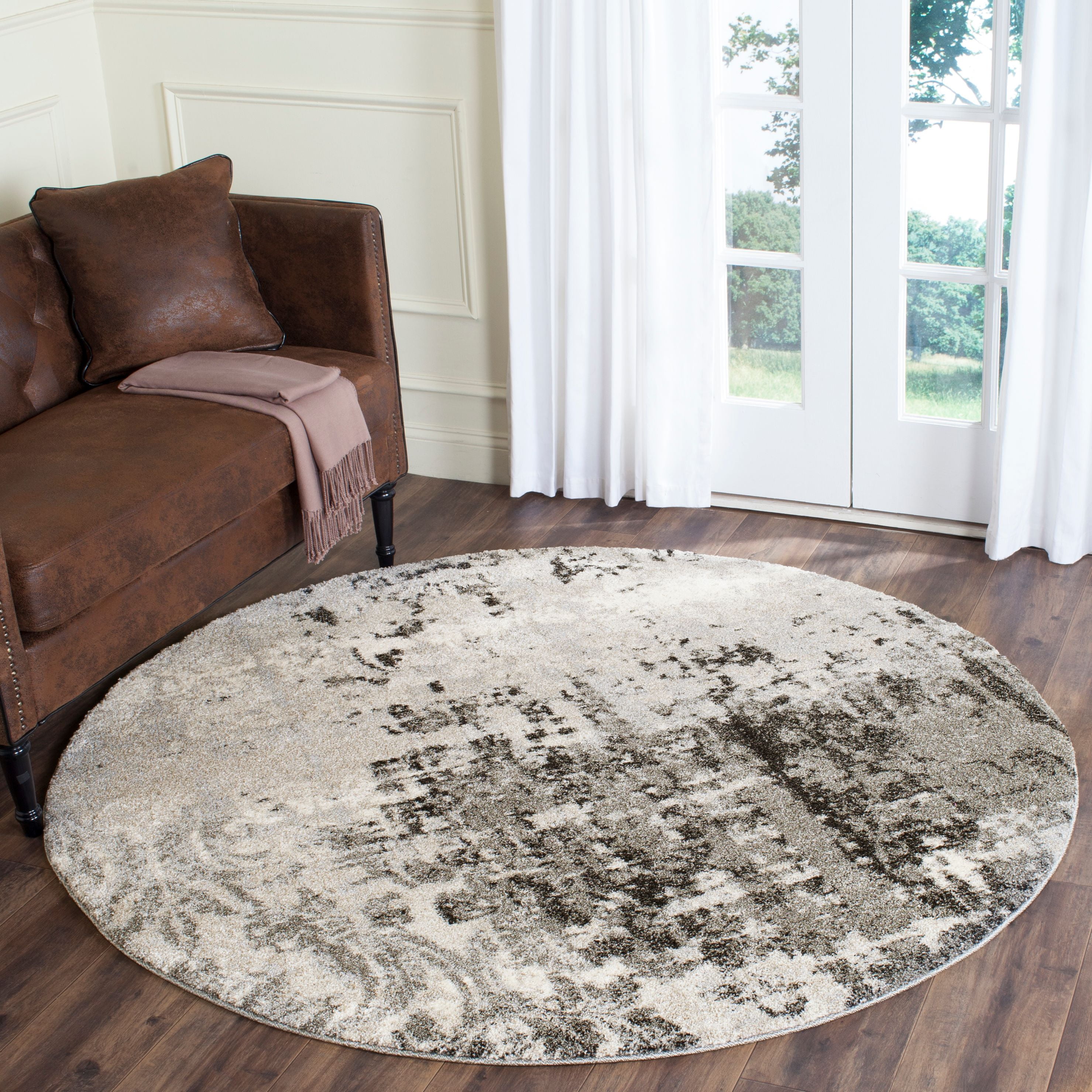Safavieh Galaxy Runner Rug – 2'3" X 12', Blue & Grey Abstract Design, Stain Resistant For High Traffic Areas