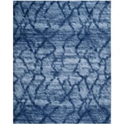 SAFAVIEH Retro Daphne Abstract Area Rug, Blue/Dark Blue, 10' x 14'