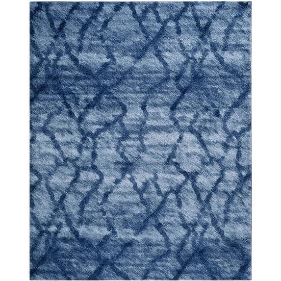 SAFAVIEH Retro Daphne Abstract Area Rug, Blue/Dark Blue, 3' x 5'