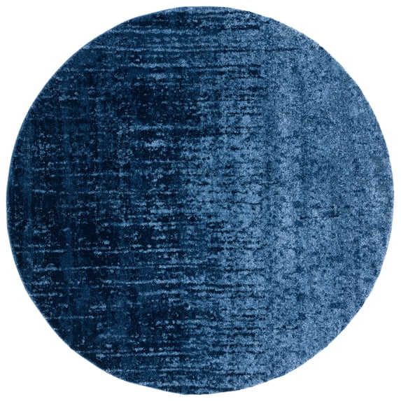 SAFAVIEH Retro Elsie Abstract Area Rug, Light Blue/Blue, 10' x 10' Round