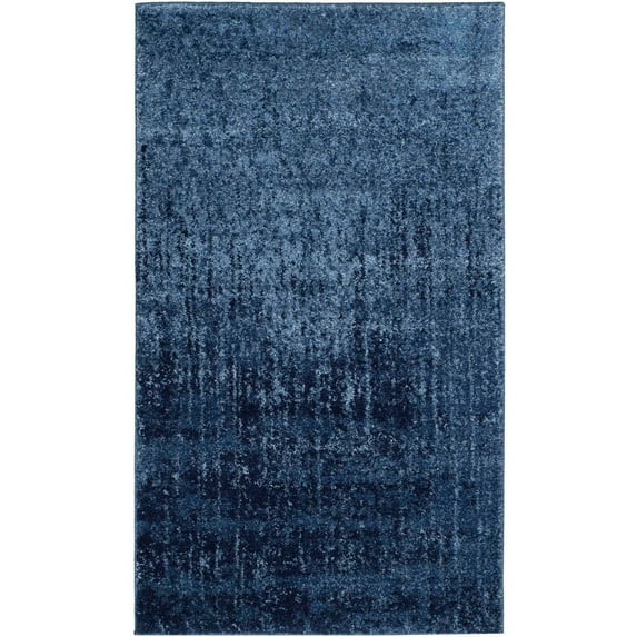 SAFAVIEH Retro Elsie Abstract Area Rug, Light Blue/Blue, 3' x 5'