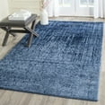 thumbnail image 1 of SAFAVIEH Retro Elsie Abstract Area Rug, Light Blue/Blue, 4' x 4' Square, 1 of 6