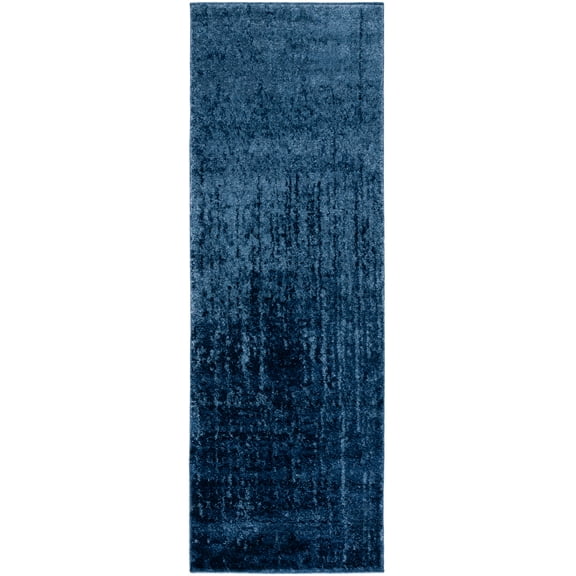 SAFAVIEH Retro Elsie Abstract Runner Rug, Light Blue/Blue, 2'3" x 21'