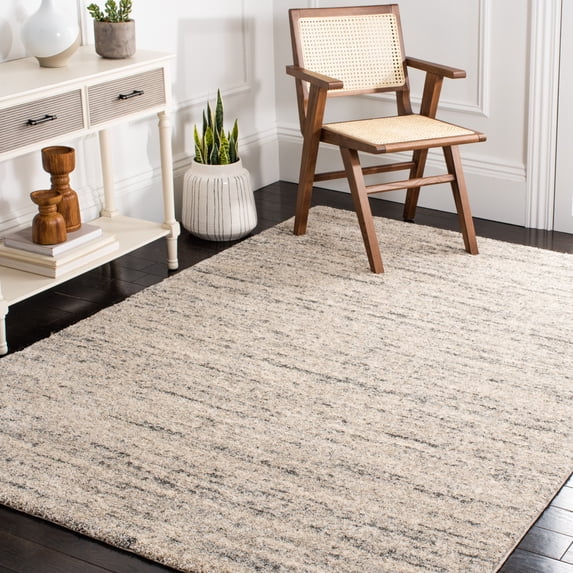 SAFAVIEH Retro Gorica Striped Area Rug, Ivory/Dark Grey, 4' x 6'