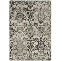 SAFAVIEH Retro Hyram Damask Area Rug, Cream/Grey, 4' x 6'