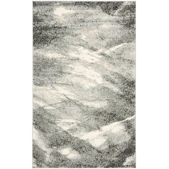 SAFAVIEH Retro Panit Abstract Area Rug, Grey/Ivory, 5' x 8'