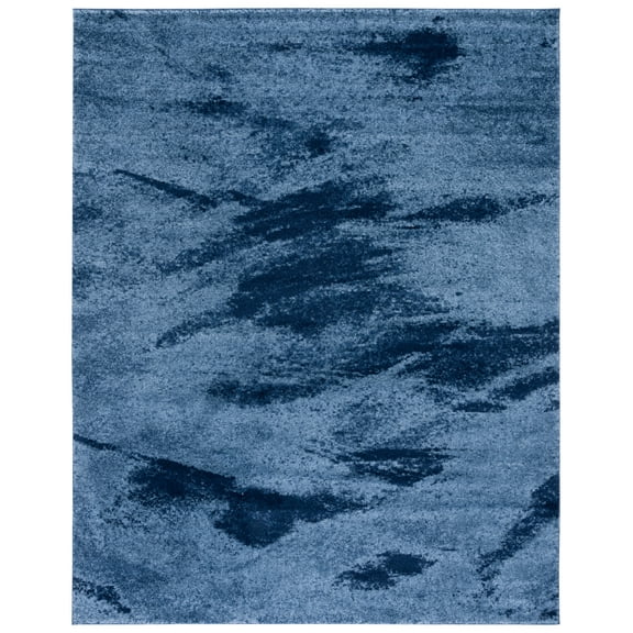 SAFAVIEH Retro Panit Abstract Area Rug, Light Blue/Blue, 10' x 14'