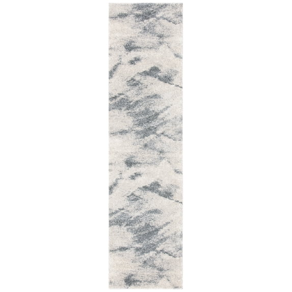 SAFAVIEH Retro Panit Abstract Runner Rug, Beige/Grey, 2'3" x 9'