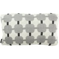 thumbnail image 1 of SAFAVIEH Retro Square Geometric Plush Pillow, 12" x 20", Light Grey/Dark Grey, 1 of 2
