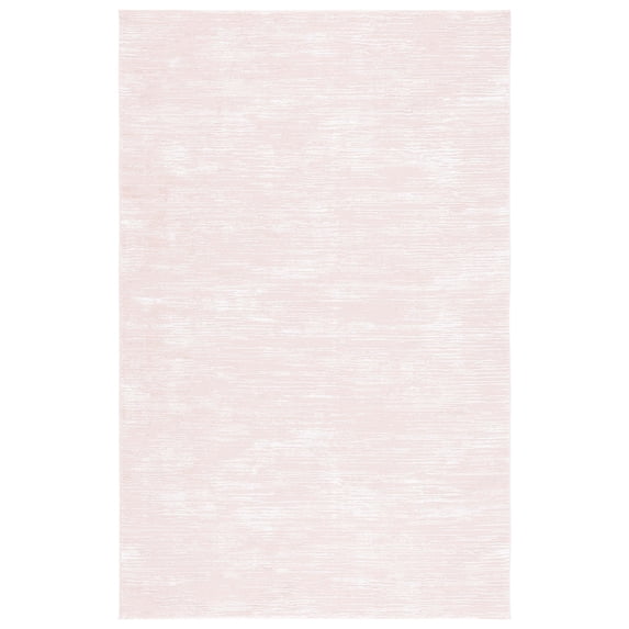 SAFAVIEH Revive Geordie Abstract Polyester Area Rug, Pink/Ivory, 9' x 12'