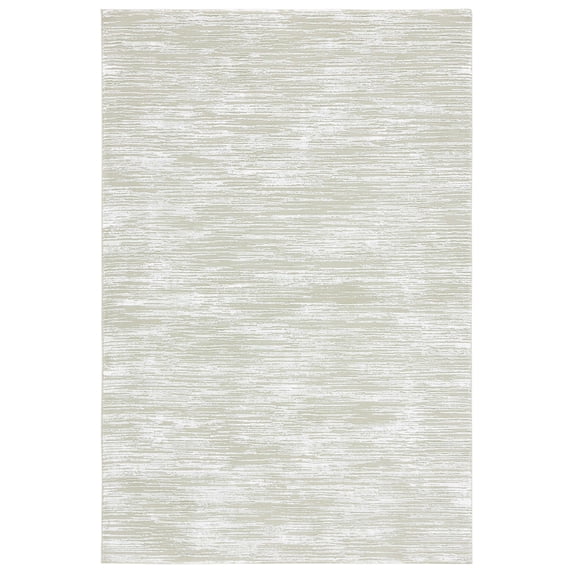 SAFAVIEH Revive Geordie Abstract Polyester Area Rug, Sage/Ivory, 2'7" x 5'