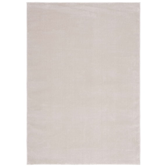 SAFAVIEH Revive Hyram Solid Polyester Area Rug, Beige, 4' x 6'