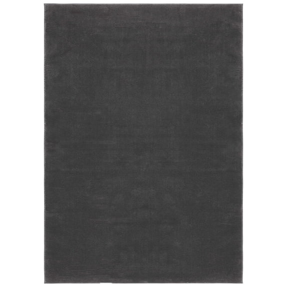 SAFAVIEH Revive Hyram Solid Polyester Area Rug, Charcoal, 8' x 10'