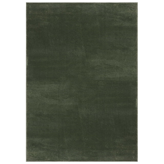 SAFAVIEH Revive Hyram Solid Polyester Area Rug, Green, 4' x 6'