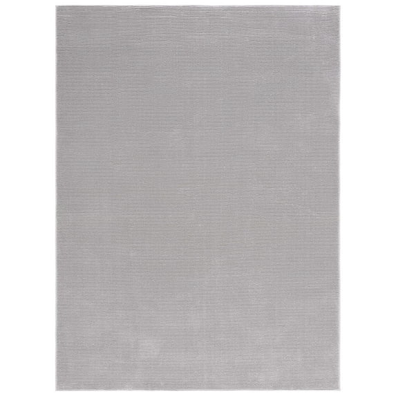SAFAVIEH Revive Hyram Solid Polyester Area Rug, Grey, 4' x 6'