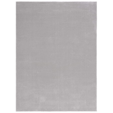 SAFAVIEH Revive Hyram Solid Polyester Area Rug, Grey, 9' x 12'