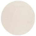 thumbnail image 1 of SAFAVIEH Revive Hyram Solid Polyester Area Rug, Ivory, 6'7" x 6'7" Round, 1 of 8