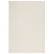 SAFAVIEH Revive Hyram Solid Polyester Area Rug, Ivory, 6'7" x 9'