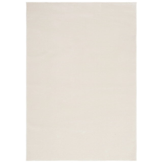 SAFAVIEH Revive Hyram Solid Polyester Area Rug, Ivory, 7' x 10'