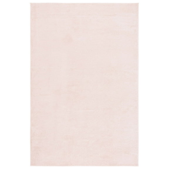SAFAVIEH Revive Hyram Solid Polyester Area Rug, Pink, 4' x 6'