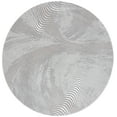 thumbnail image 1 of SAFAVIEH Revive Lanford Abstract Polyester Area Rug, Gray, 6'7" x 6'7" Round, 1 of 7