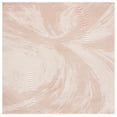 thumbnail image 1 of SAFAVIEH Revive Lanford Abstract Polyester Area Rug, Pink/Ivory, 6'7" x 6'7" Square, 1 of 7