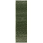 SAFAVIEH Revive Lawanda Geometric Polyester Runner Rug, Green, 2'3" x 8'
