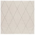 thumbnail image 1 of SAFAVIEH Revive Lorrin Diamond Polyester Area Rug, Beige, 6'7" x 6'7" Square, 1 of 8