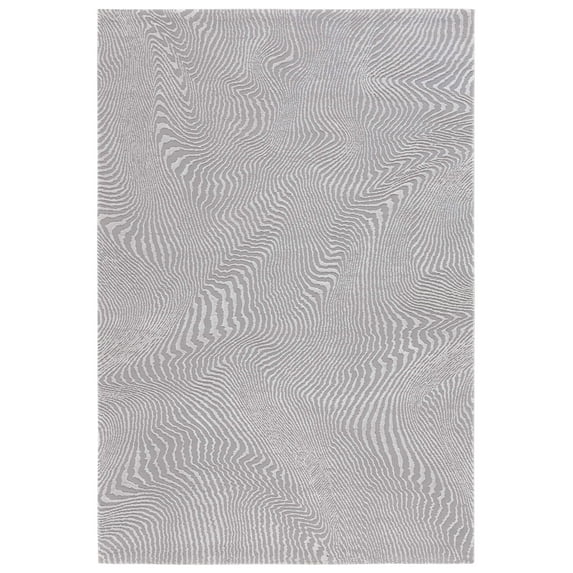 SAFAVIEH Revive Montana Abstract Polyester Area Rug, Gray, 9' x 12'