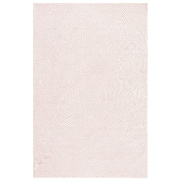 SAFAVIEH Revive Montana Abstract Polyester Area Rug, Pink/Ivory, 2'7" x 5'