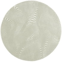 SAFAVIEH Revive Montana Abstract Polyester Area Rug, Sage/Ivory, 6'7" x 6'7" Round
