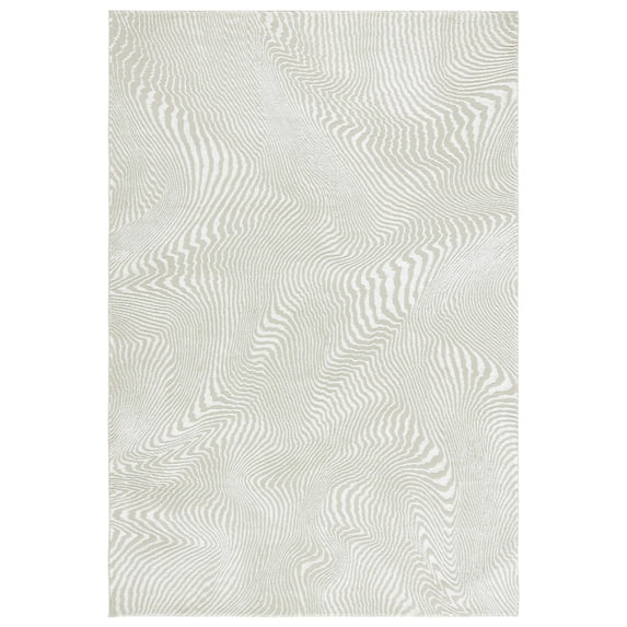 SAFAVIEH Revive Montana Abstract Polyester Area Rug, Sage/Ivory, 8' x 10'