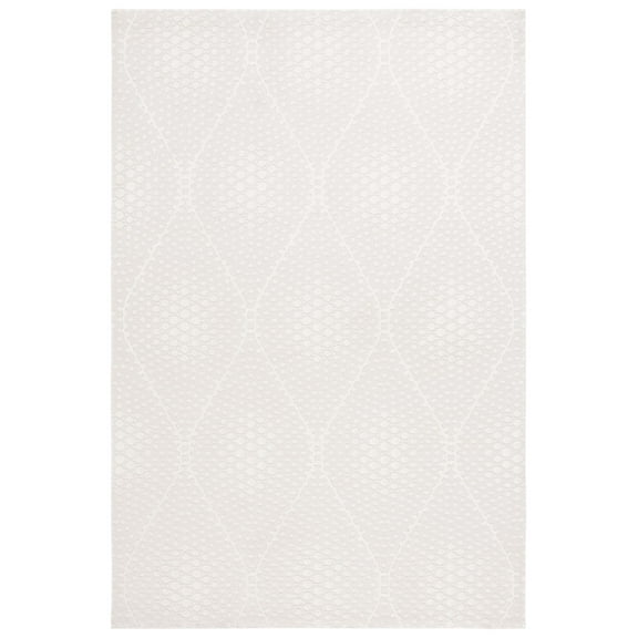 SAFAVIEH Revive Myles Geometric Polyester Area Rug, Ivory, 2'7" x 5'