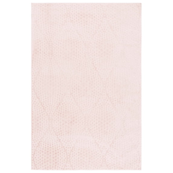 SAFAVIEH Revive Myles Geometric Polyester Area Rug, Pink, 4' x 6'