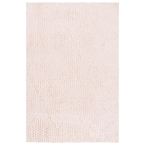 SAFAVIEH Revive Myles Geometric Polyester Area Rug, Pink, 5'3" x 7'7"