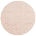 thumbnail image 1 of SAFAVIEH Revive Myles Geometric Polyester Area Rug, Pink, 6'7" x 6'7" Round, 1 of 7
