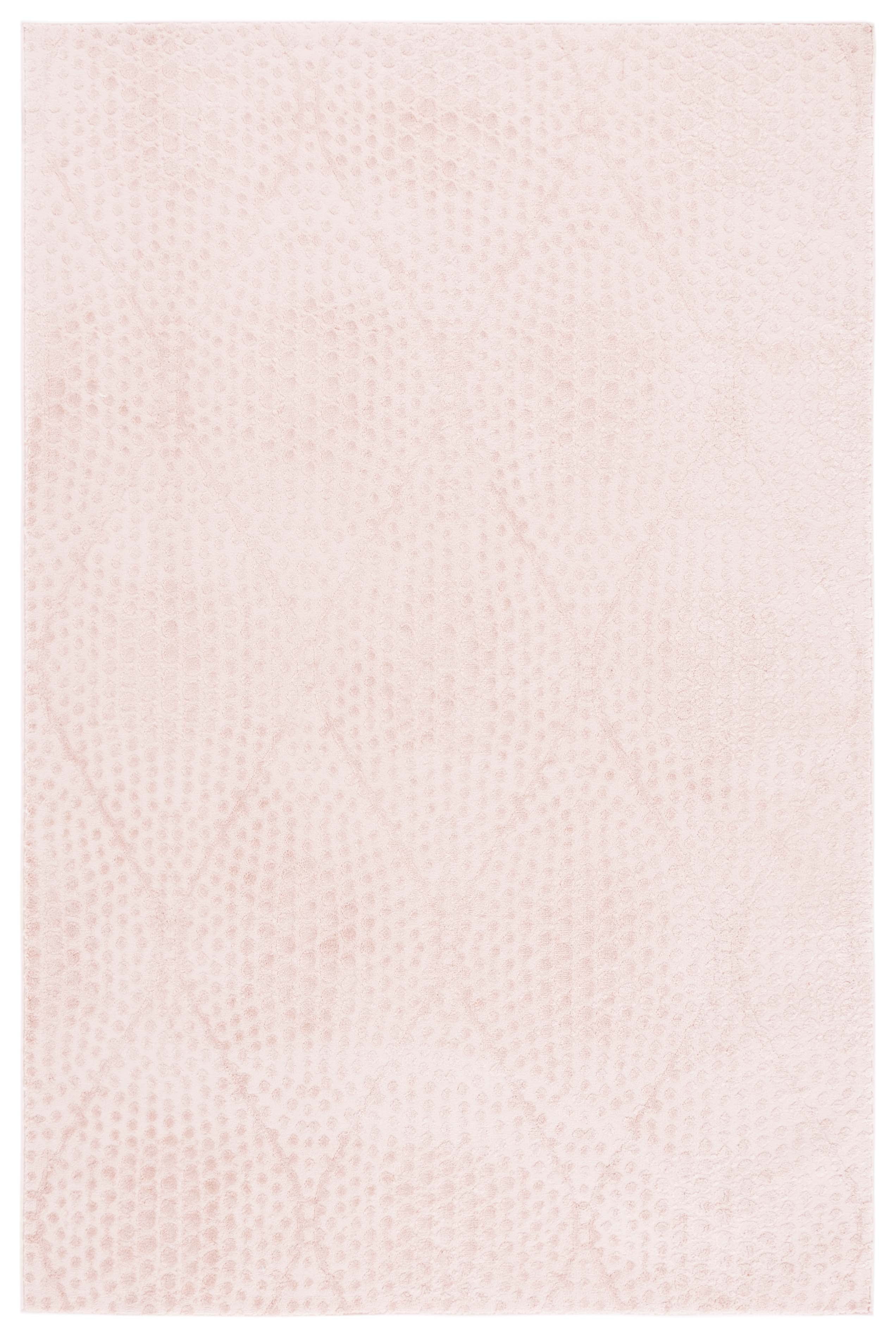 SAFAVIEH Revive Myles Geometric Polyester Area Rug, Pink, 9' x 12'