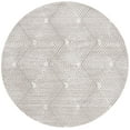 thumbnail image 1 of SAFAVIEH Revive Russell Geometric Polyester Area Rug, Taupe/Ivory, 6'7" x 6'7" Round, 1 of 7